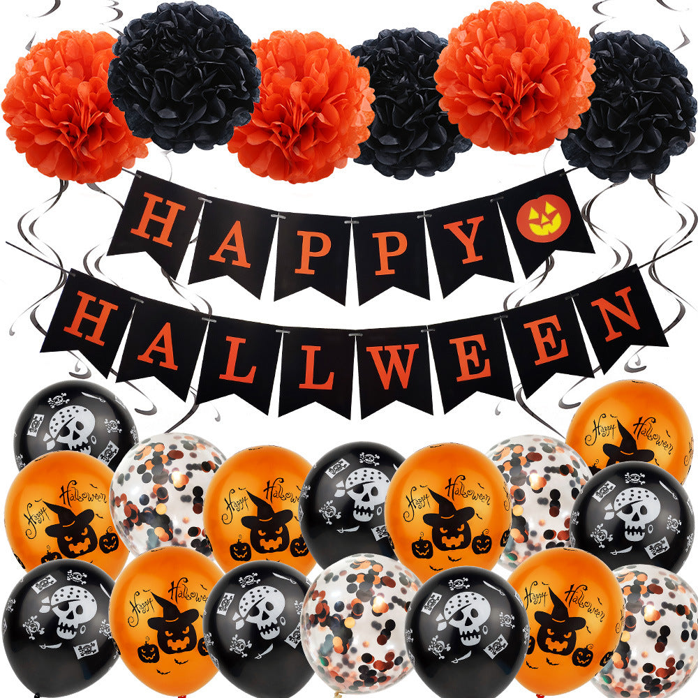 Halloween Pumpkin Balloon Set – Foil Decor Kit