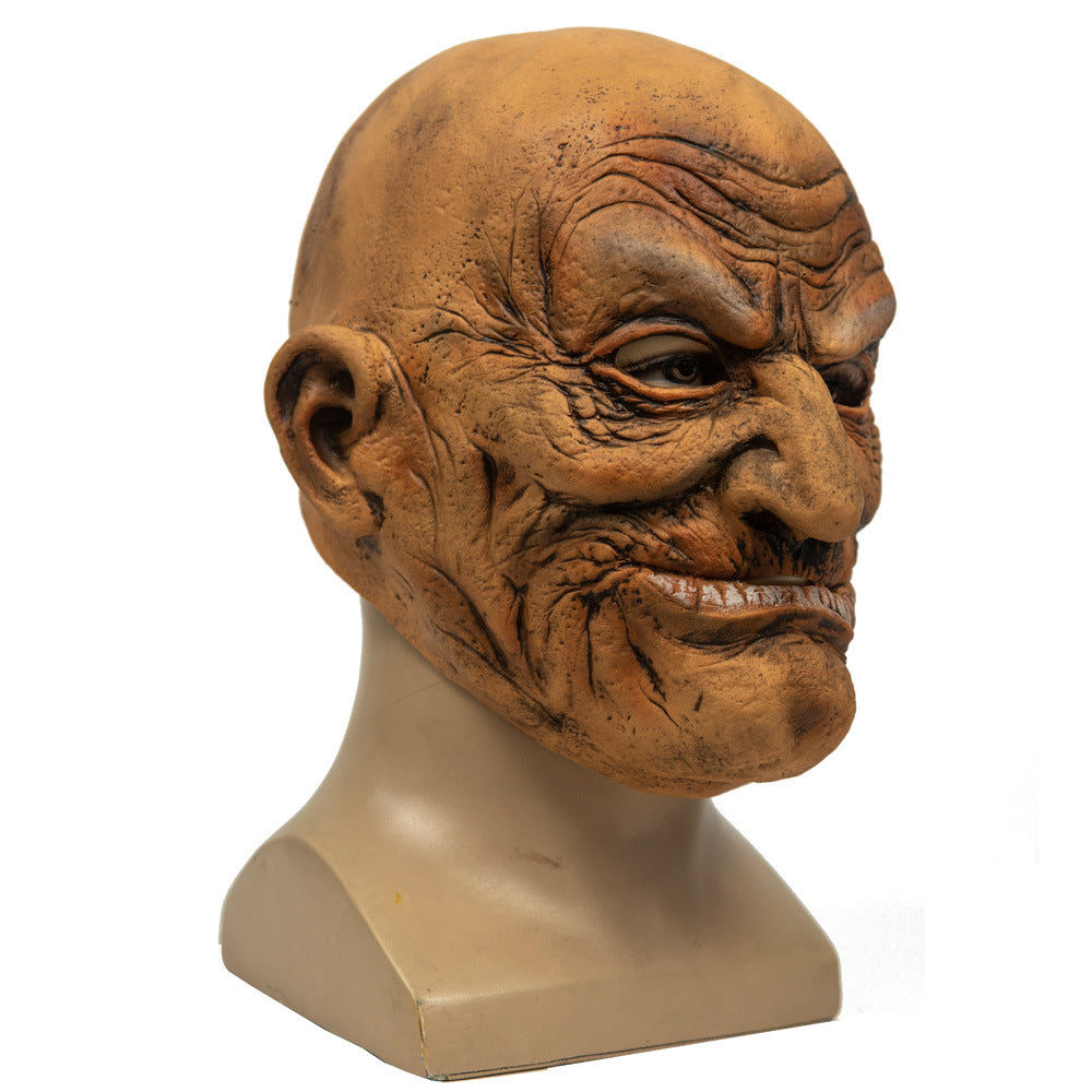 Old Bald Man Halloween Mask