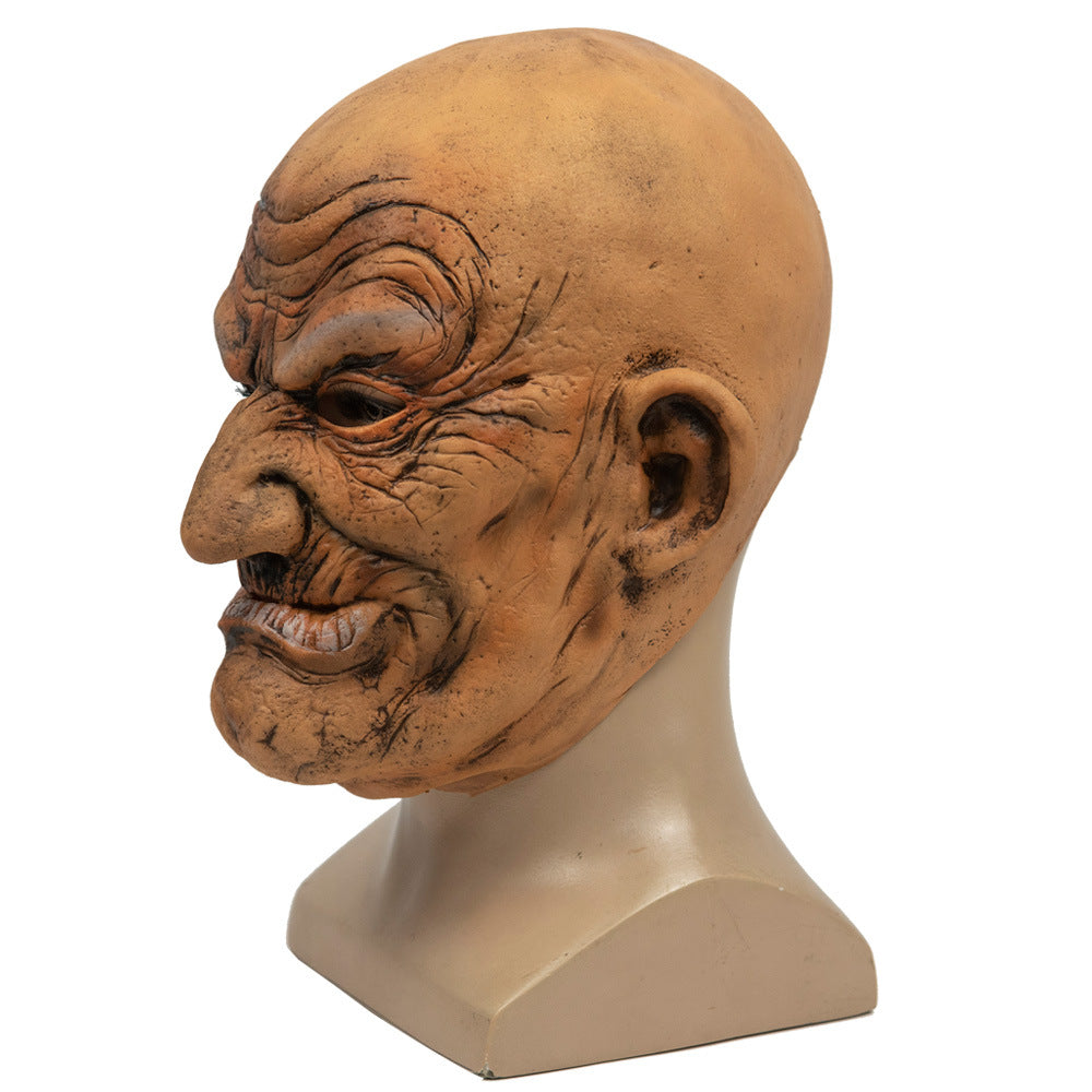 Old Bald Man Halloween Mask
