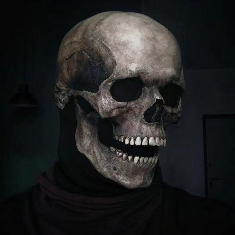 Halloween Movable Mouth Skull Mask