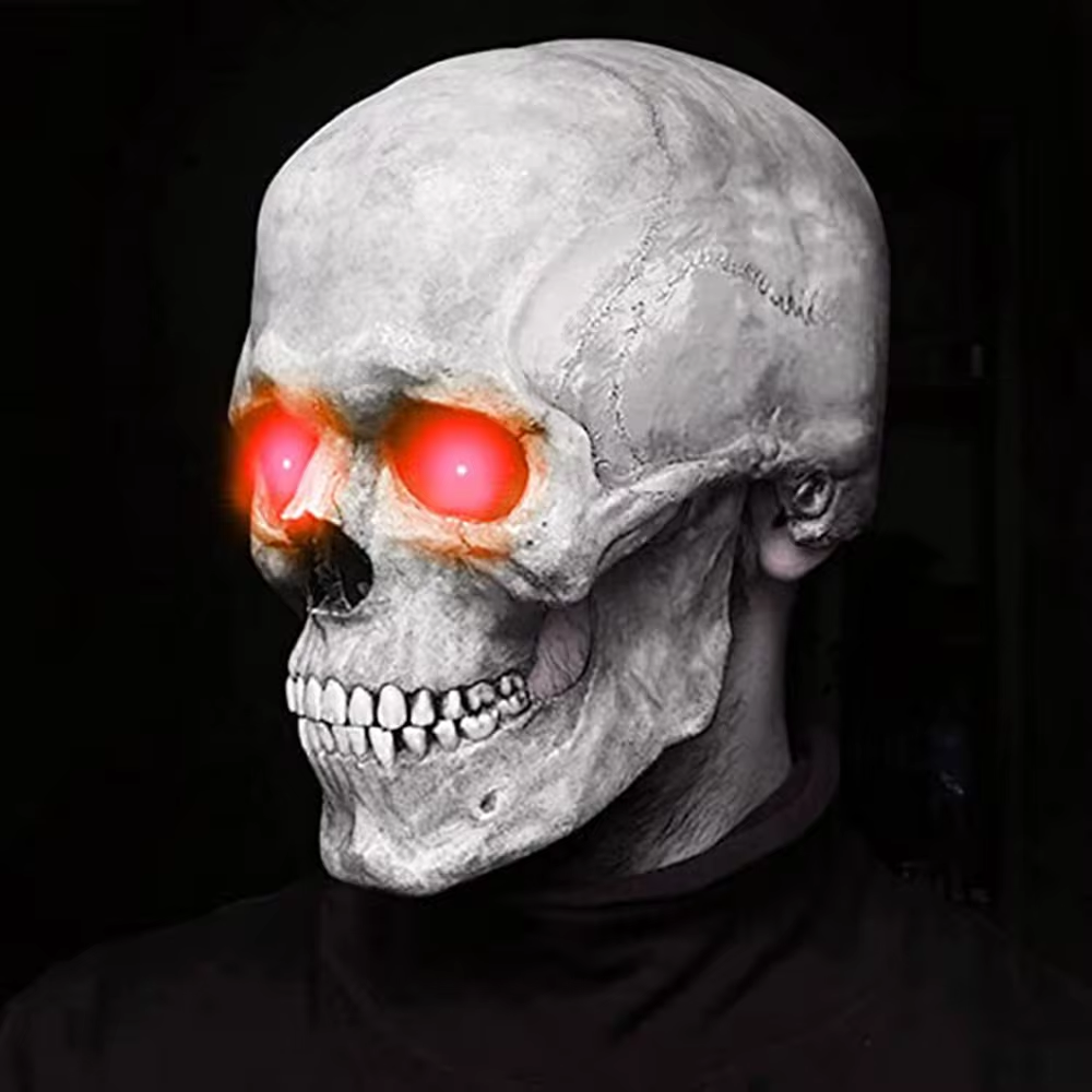 Halloween Movable Mouth Skull Mask