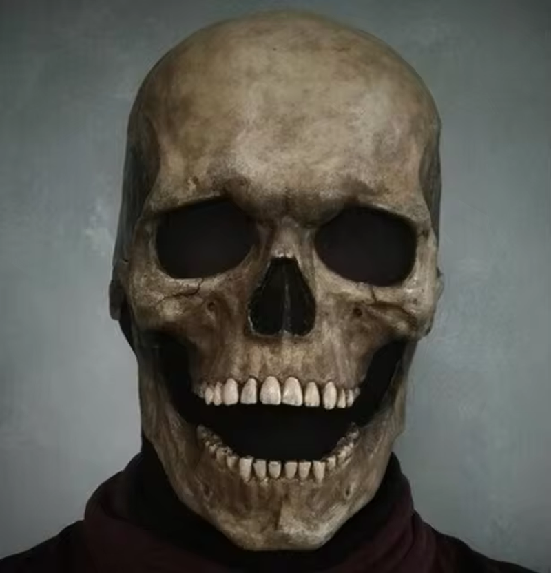 Halloween Movable Mouth Skull Mask