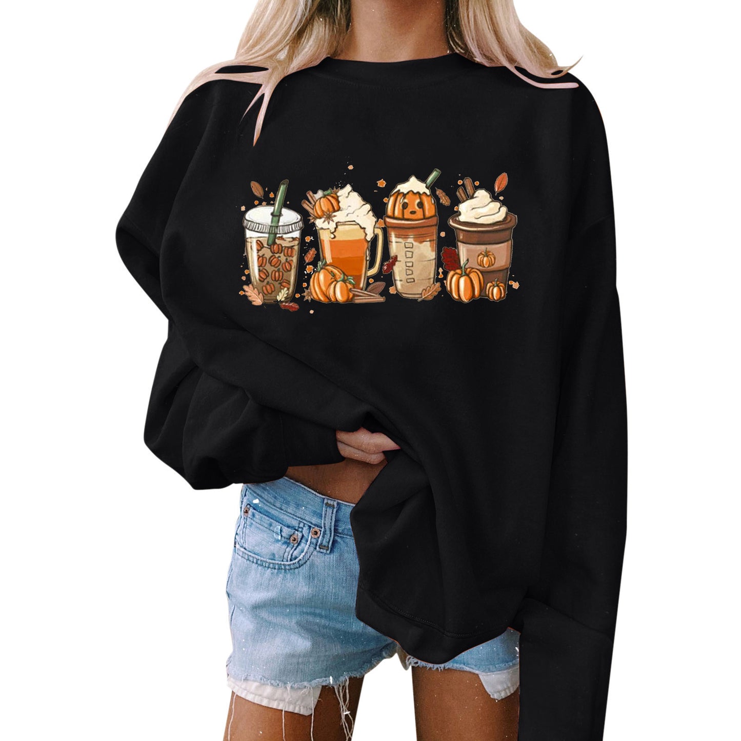 Loose Fit Halloween Hoodie – Casual Style