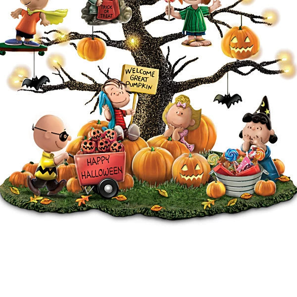 Illuminated Halloween Tree Pumpkins Home Decor