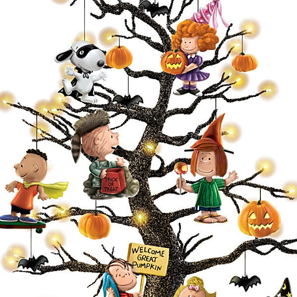 Illuminated Halloween Tree Pumpkins Home Decor