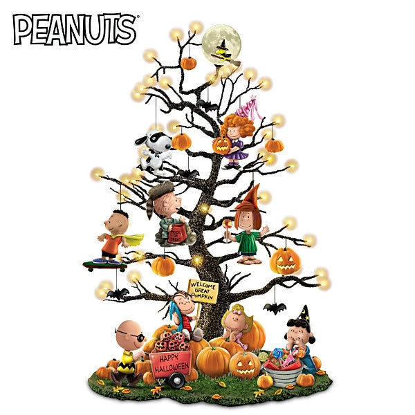 Illuminated Halloween Tree Pumpkins Home Decor