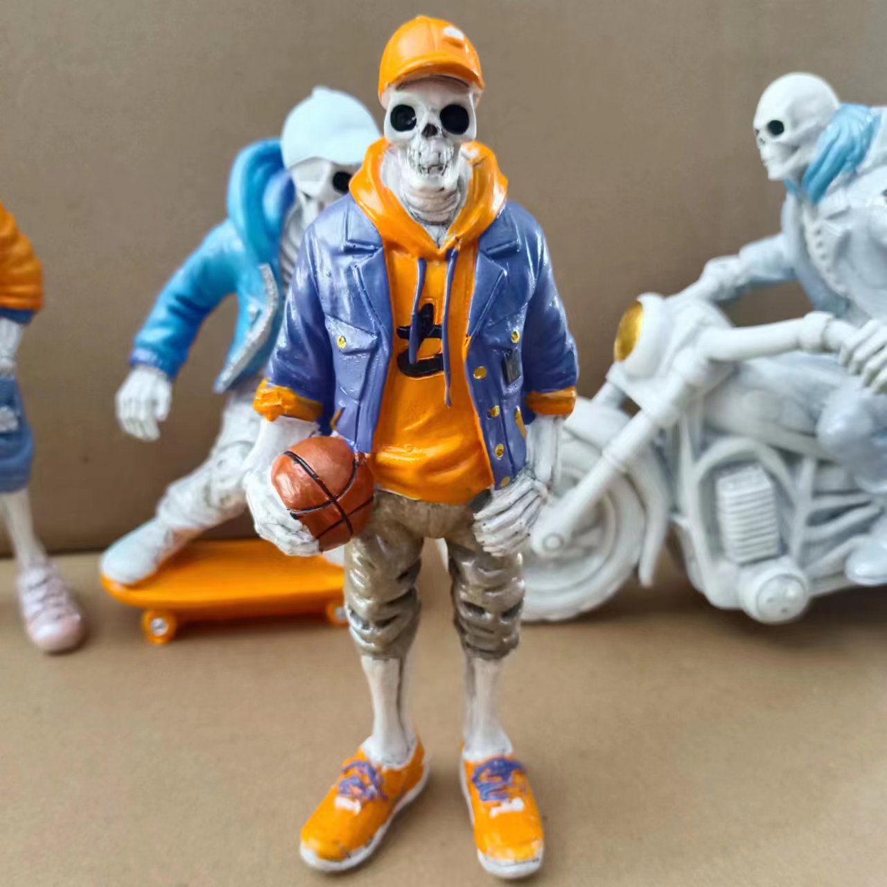 Halloween Skeleton Doll Resin Ornaments Decorative Crafts