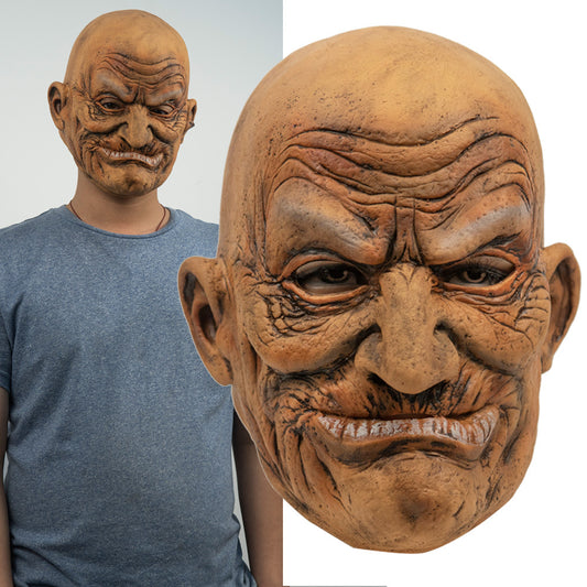 Old Bald Man Halloween Mask