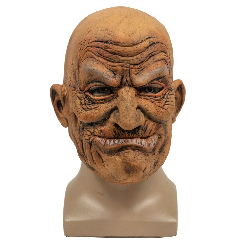 Old Bald Man Halloween Mask
