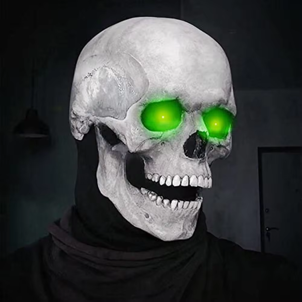 Halloween Movable Mouth Skull Mask