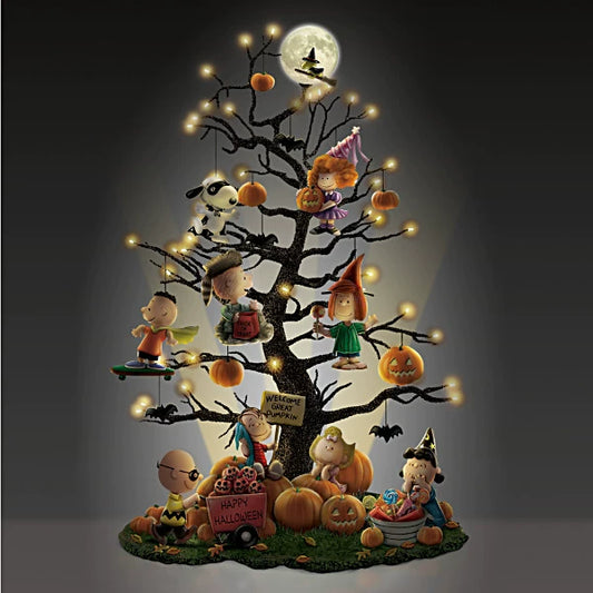 Illuminated Halloween Tree Pumpkins Home Decor
