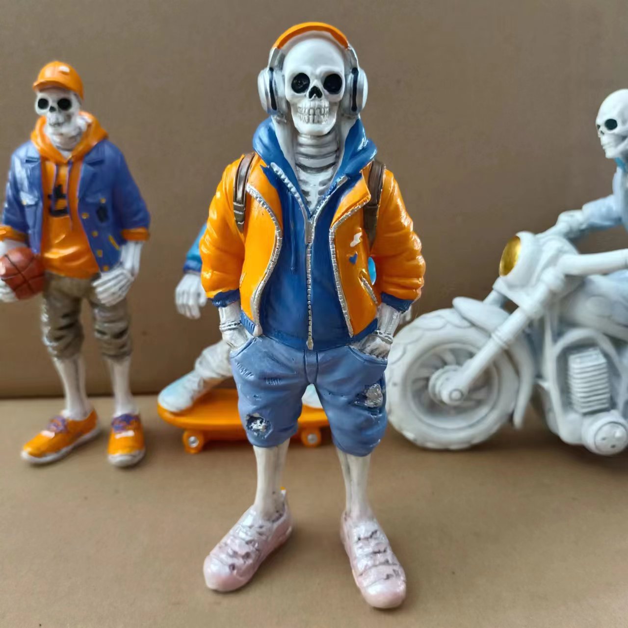 Halloween Skeleton Doll Resin Ornaments Decorative Crafts