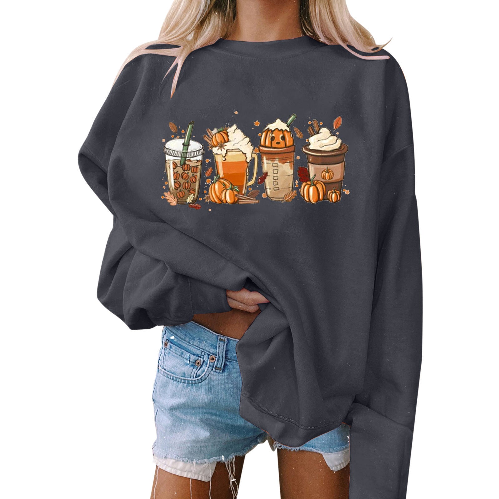Loose Fit Halloween Hoodie – Casual Style