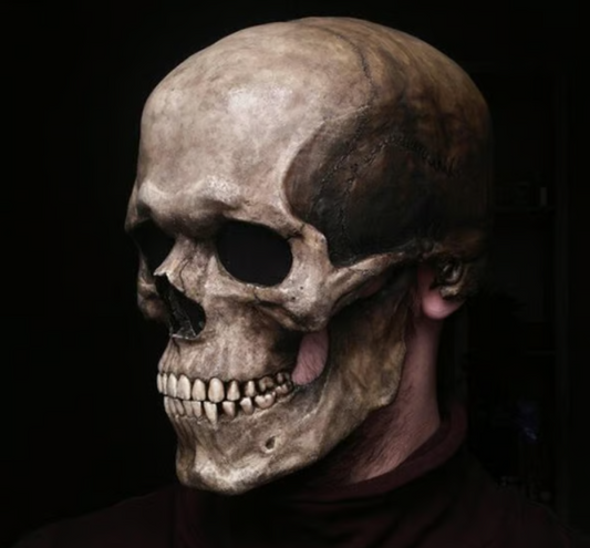 Halloween Movable Mouth Skull Mask