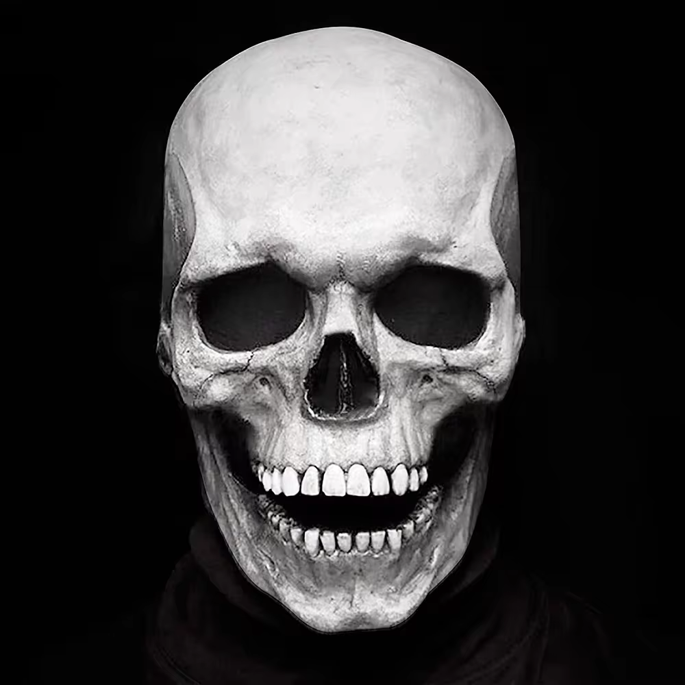 💀 Movable Mouth Skull Mask